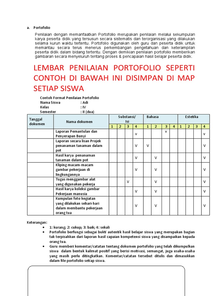 Detail Contoh Penilaian Hasil Karya Nomer 32