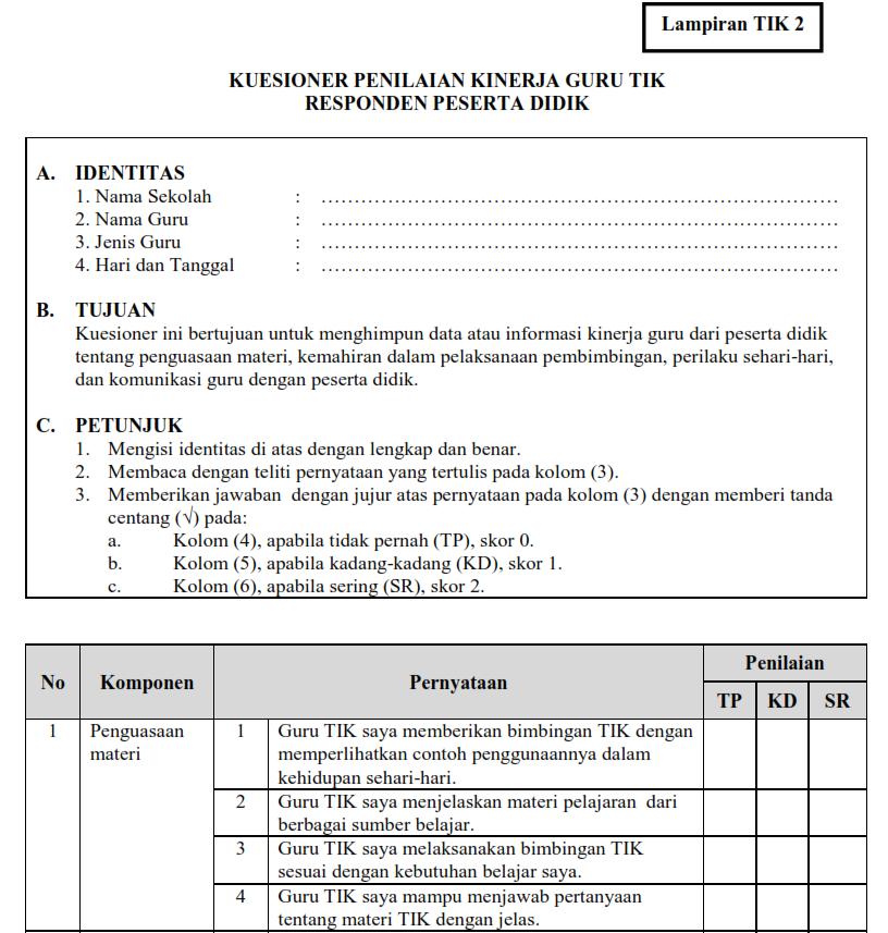 Detail Contoh Penilaian Kinerja Nomer 37