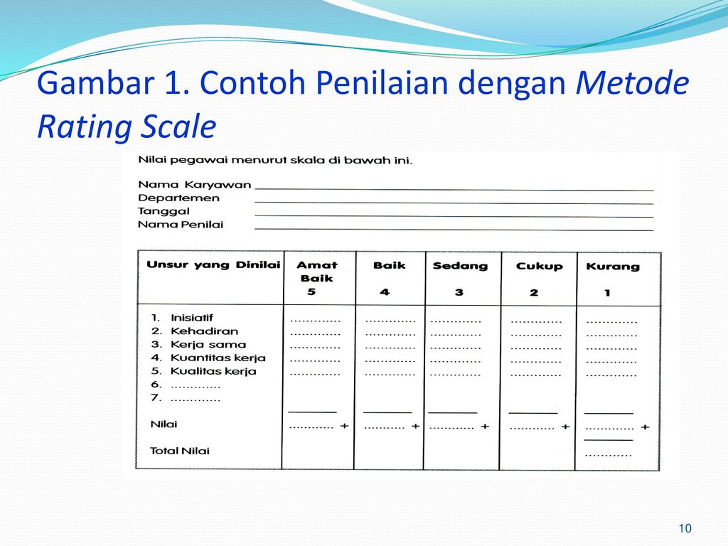 Detail Contoh Penilaian Kinerja Nomer 49