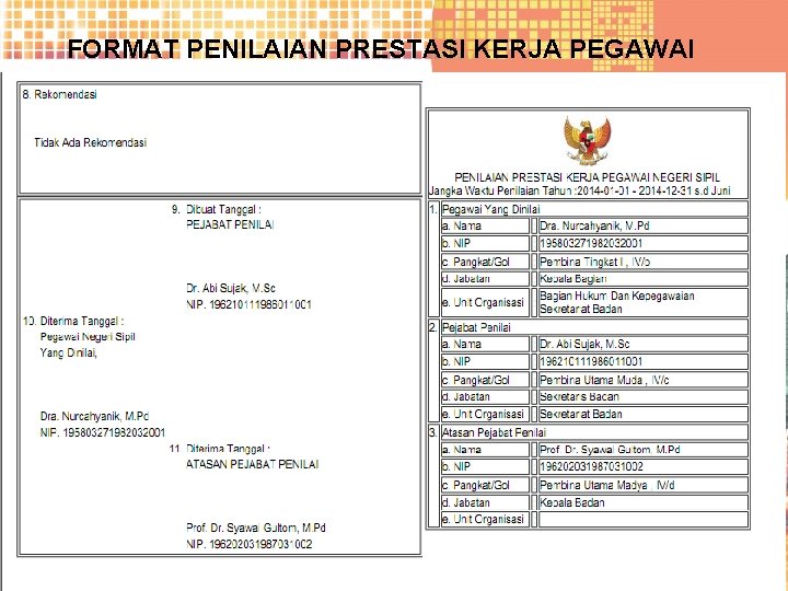 Detail Contoh Penilaian Prestasi Kerja Nomer 23