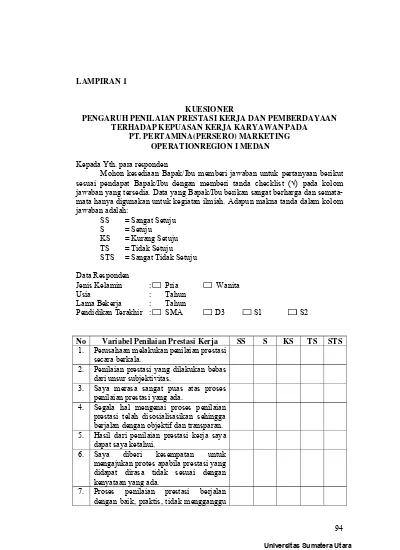 Detail Contoh Penilaian Prestasi Kerja Nomer 24