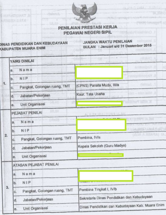 Detail Contoh Penilaian Prestasi Kerja Nomer 28