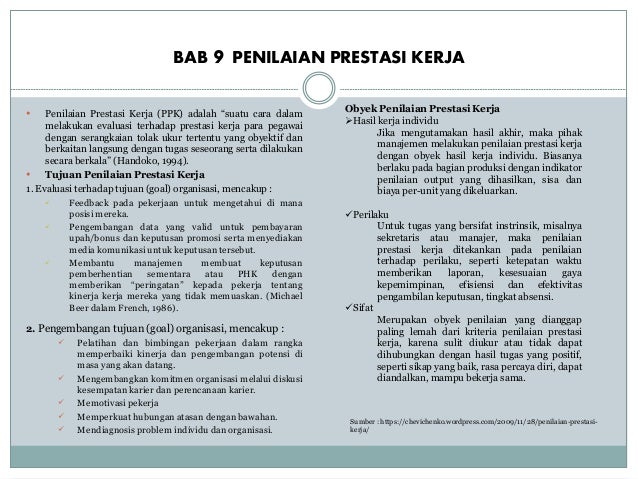 Detail Contoh Penilaian Prestasi Kerja Nomer 33