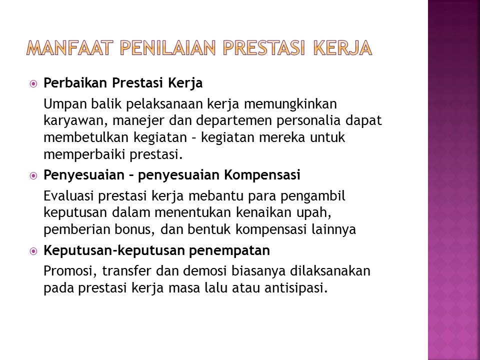 Detail Contoh Penilaian Prestasi Kerja Nomer 42