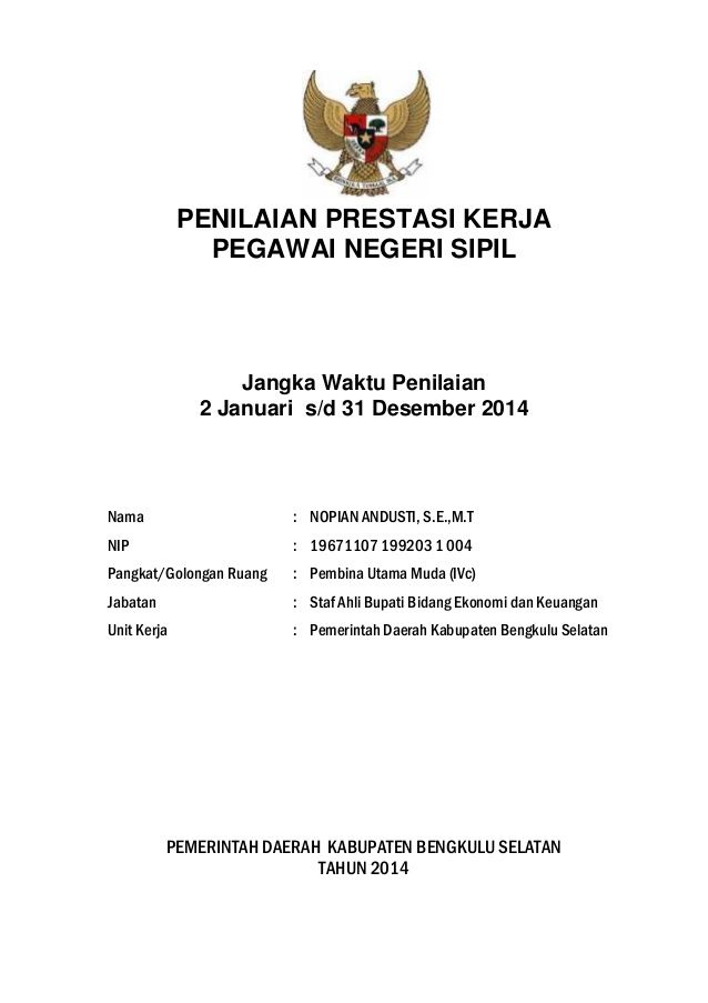 Detail Contoh Penilaian Prestasi Kerja Nomer 51