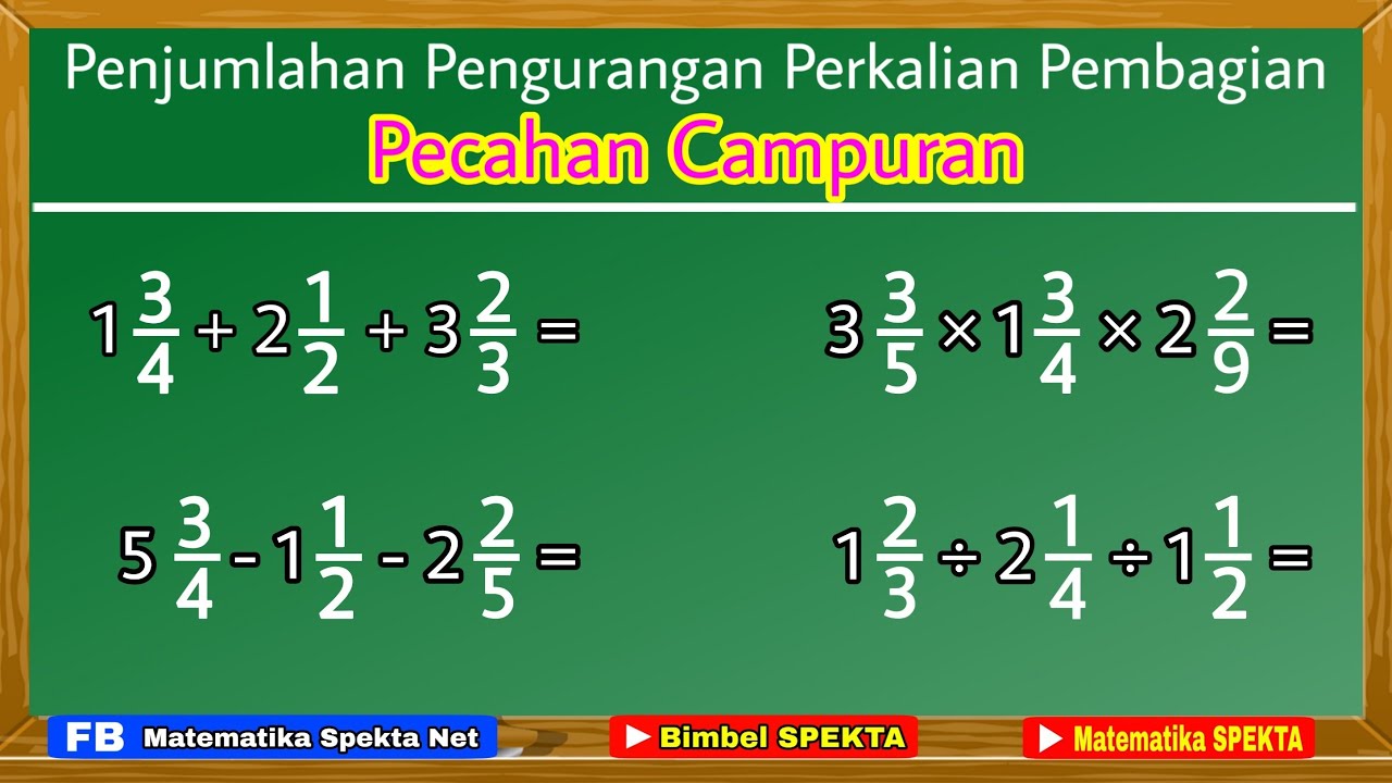 Detail Contoh Penjumlahan Dan Pengurangan Pecahan Nomer 17