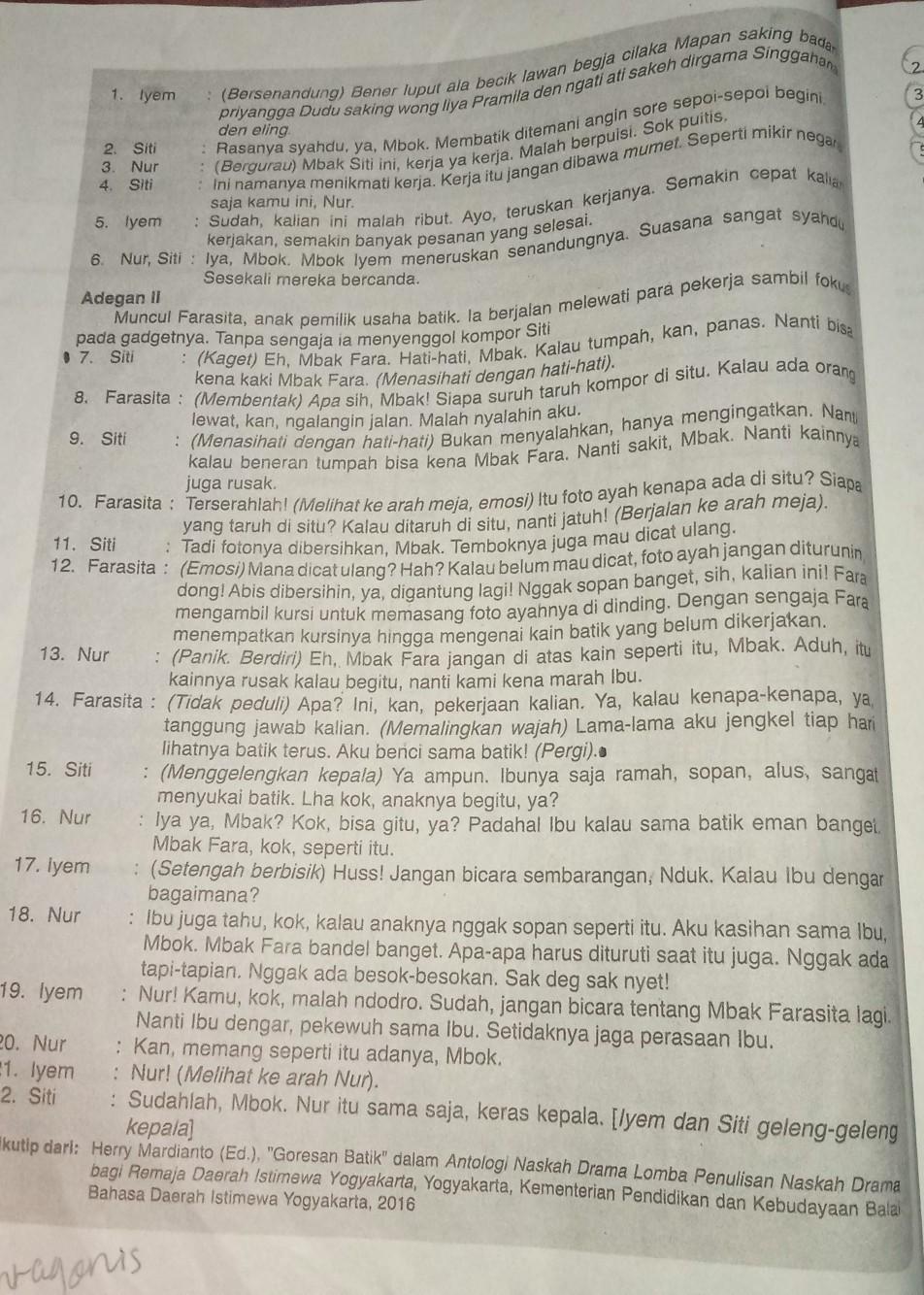 Detail Contoh Penokohan Dalam Drama Nomer 11