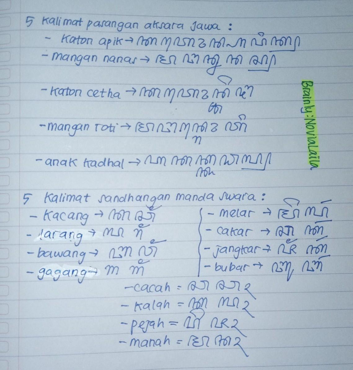 Detail Contoh Penulisan Aksara Jawa Nomer 27