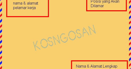 Detail Contoh Penulisan Amplop Surat Resmi Nomer 51