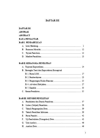 Detail Contoh Penulisan Daftar Isi Nomer 46