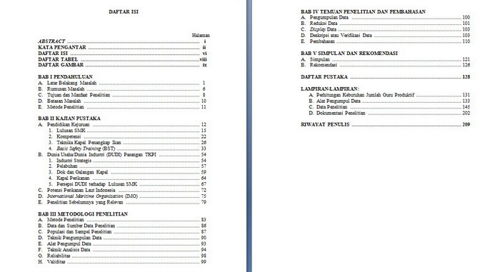 Detail Contoh Penulisan Daftar Isi Nomer 52