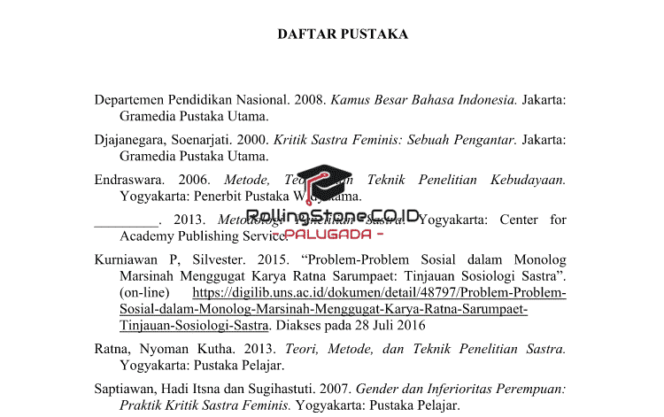 Detail Contoh Penulisan Daftar Pustaka Nomer 36