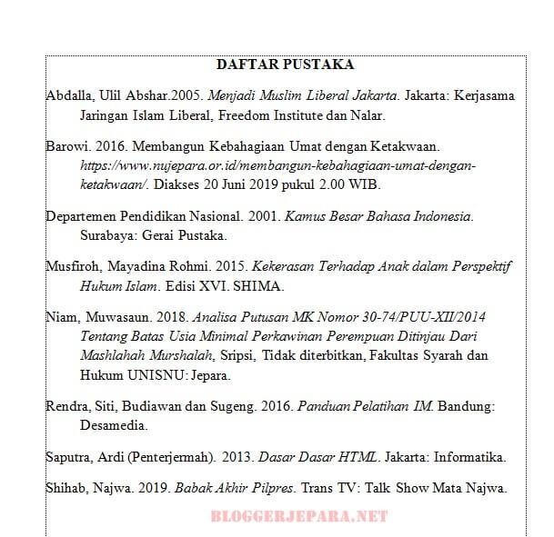 Detail Contoh Penulisan Daftar Pustaka Yang Tepat Nomer 13