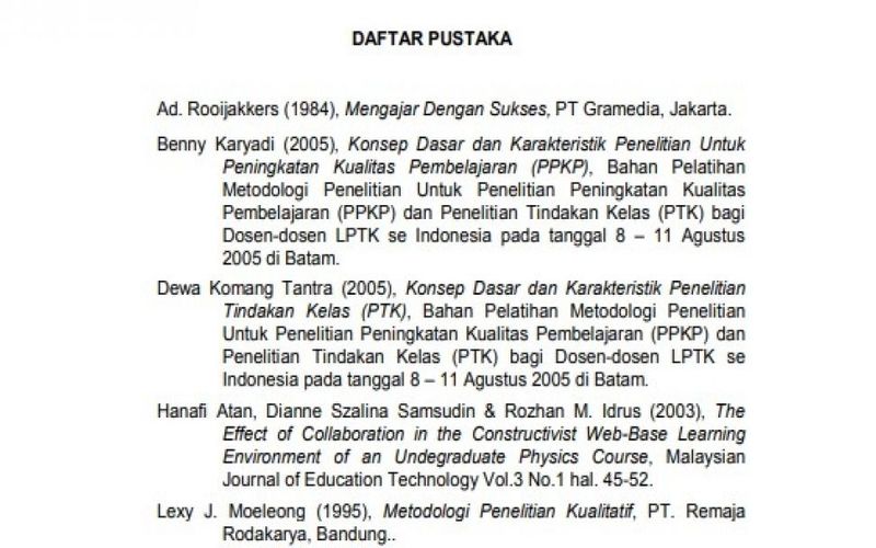 Detail Contoh Penulisan Daftar Pustaka Yang Tepat Nomer 23