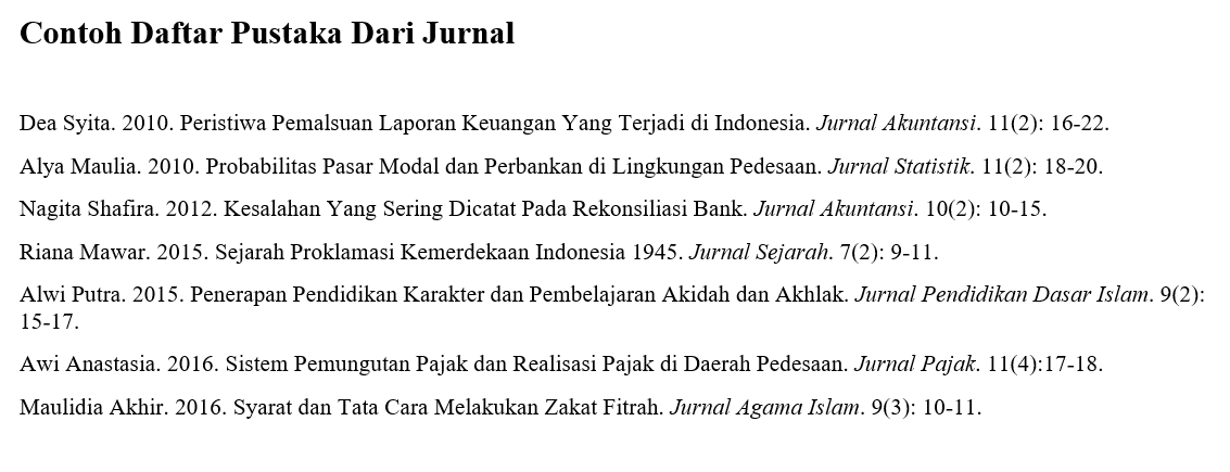 Detail Contoh Penulisan Daftar Pustaka Yang Tepat Nomer 32