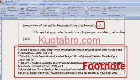 Detail Contoh Penulisan Footnote Nomer 16