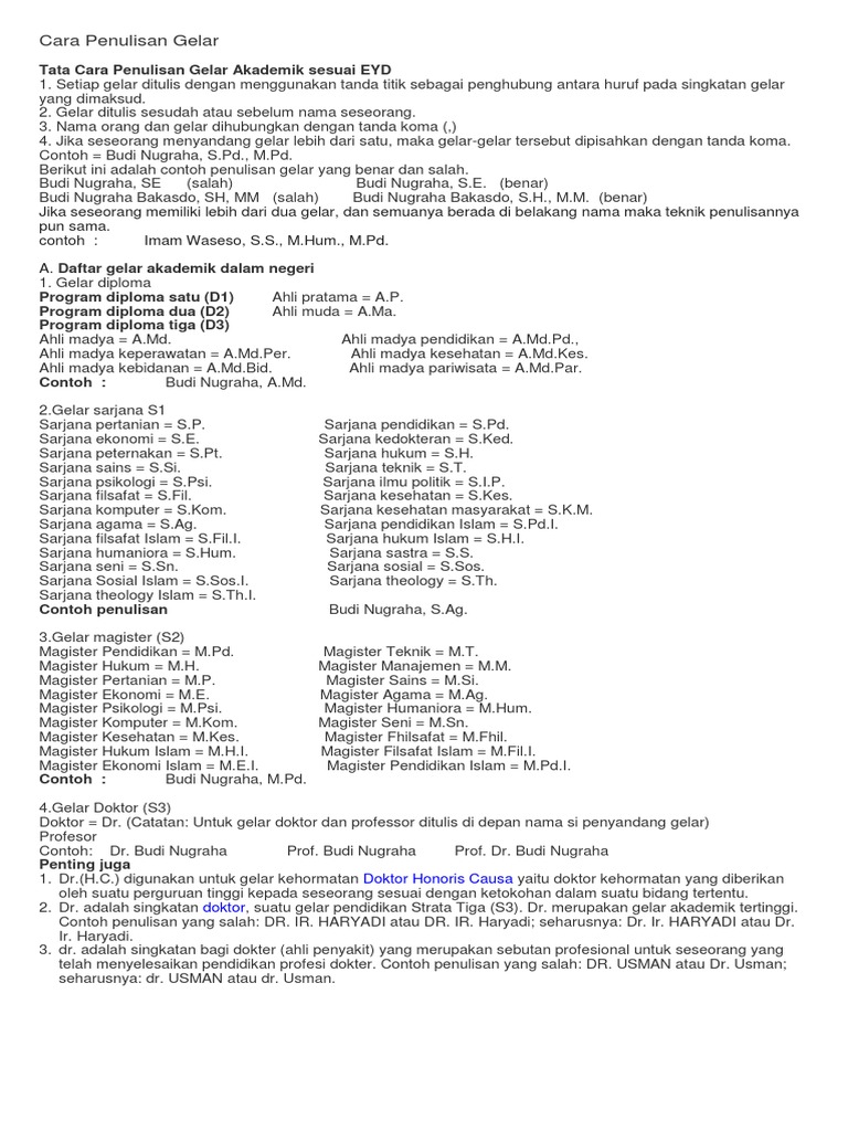 Detail Contoh Penulisan Gelar Sarjana Nomer 11