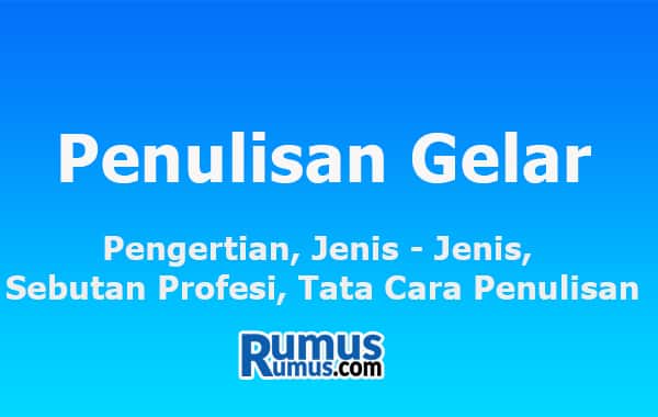 Detail Contoh Penulisan Gelar Yang Benar Nomer 44