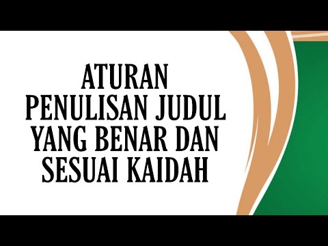 Detail Contoh Penulisan Judul Nomer 7