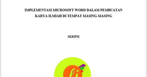 Detail Contoh Penulisan Judul Makalah Nomer 35