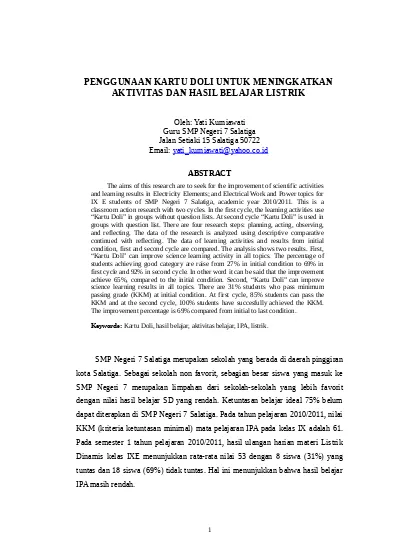 Detail Contoh Penulisan Jurnal Nomer 20