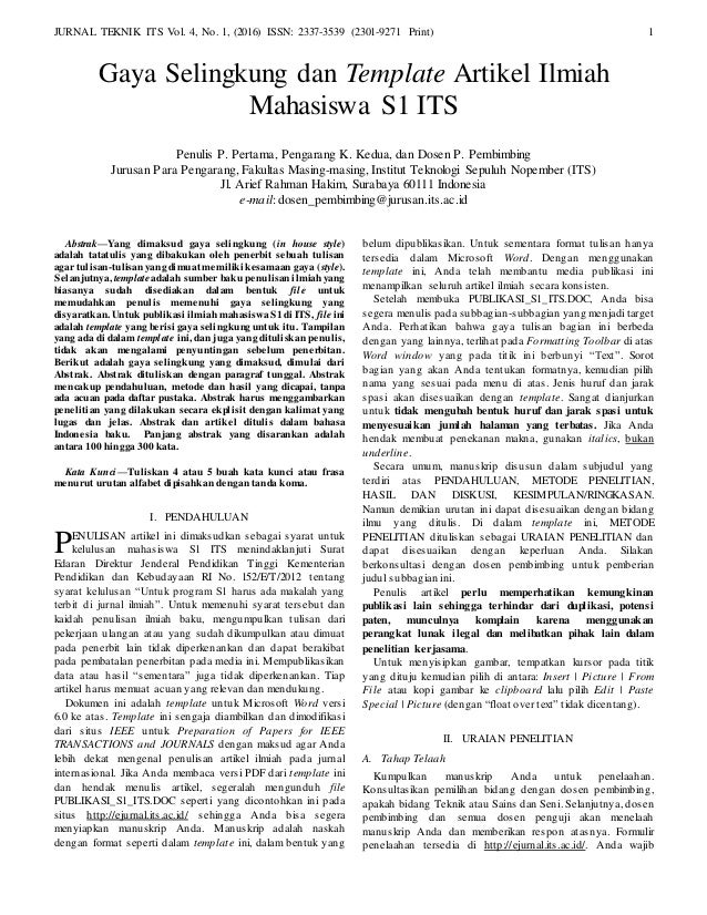 Detail Contoh Penulisan Jurnal Nomer 5