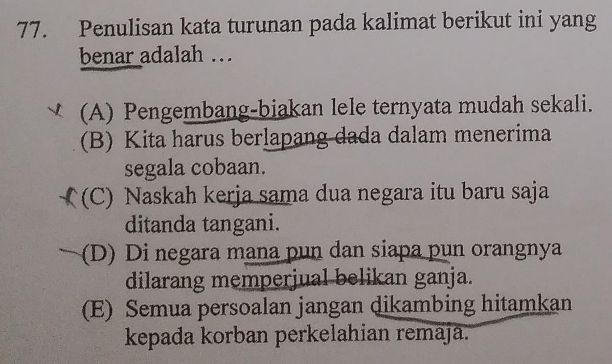 Detail Contoh Penulisan Kalimat Yang Benar Nomer 52