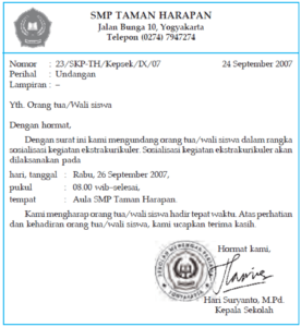 Detail Contoh Penulisan Kepala Surat Nomer 11