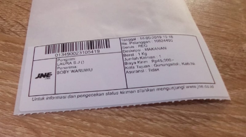 Detail Contoh Penulisan Kiriman Paket Nomer 26