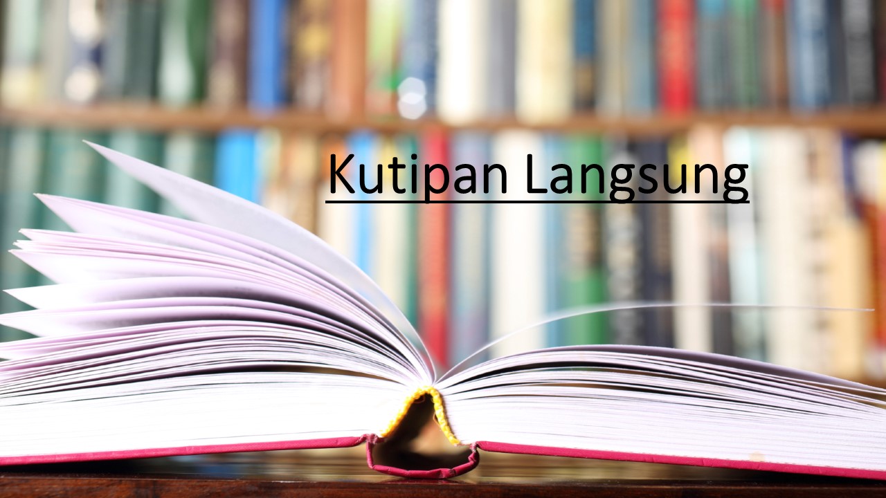 Detail Contoh Penulisan Kutipan Langsung Nomer 48