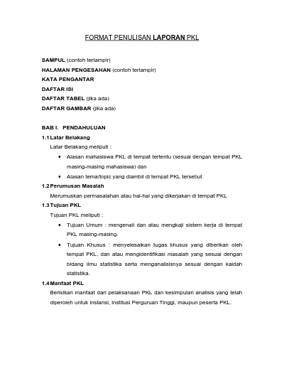 Detail Contoh Penulisan Laporan Nomer 9