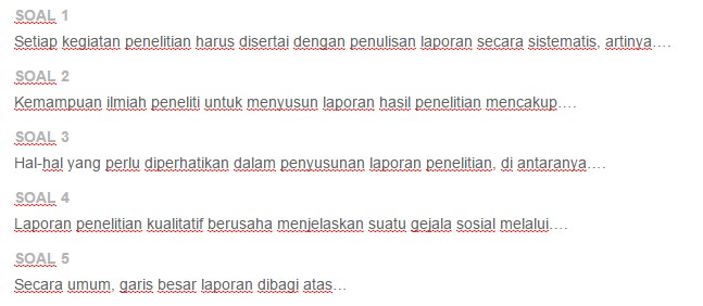 Detail Contoh Penulisan Laporan Penelitian Nomer 50