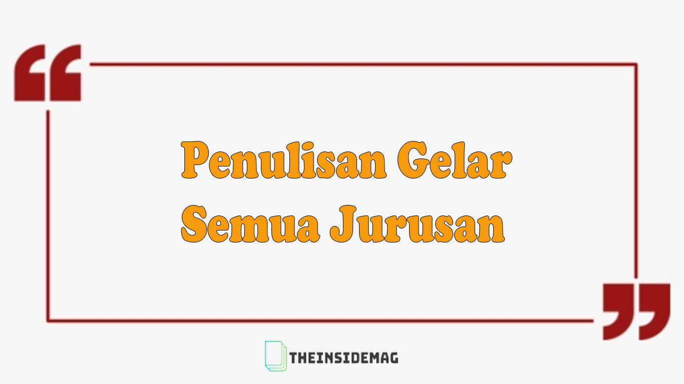 Detail Contoh Penulisan Nama Dan Gelar Nomer 26