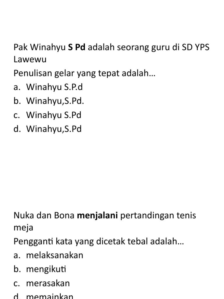 Detail Contoh Penulisan Nama Dan Gelar Yang Benar Menurut Eyd Nomer 21