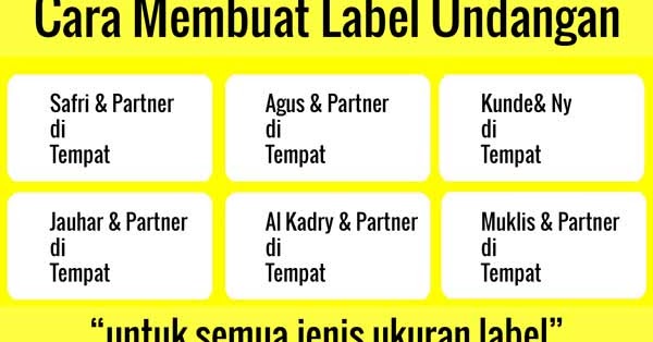 Detail Contoh Penulisan Nama Pada Undangan Nomer 47