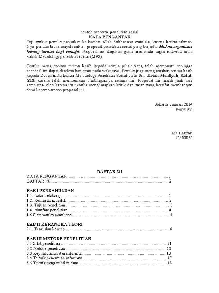 Detail Contoh Penulisan Proposal Penelitian Nomer 45