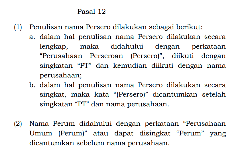 Contoh Penulisan Pt Yang Benar - KibrisPDR