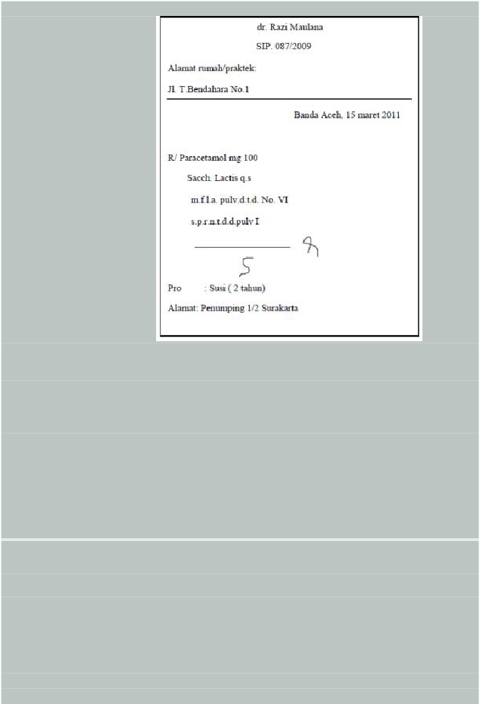 Detail Contoh Penulisan Resep Obat Nomer 15