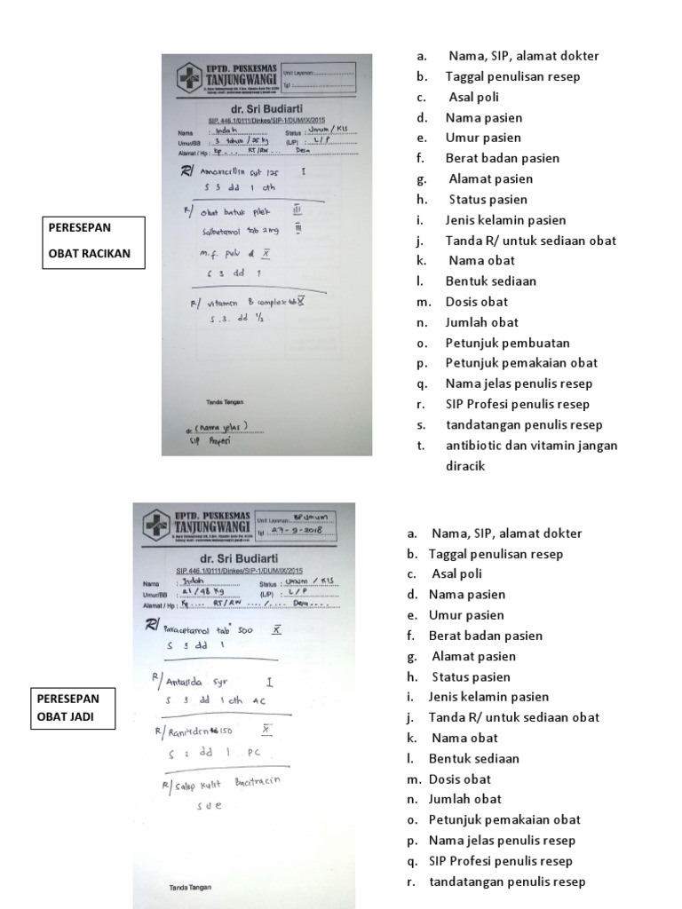 Detail Contoh Penulisan Resep Obat Koleksi Nomer 32