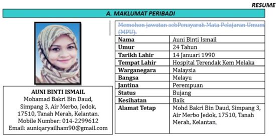 Detail Contoh Penulisan Resume Nomer 37