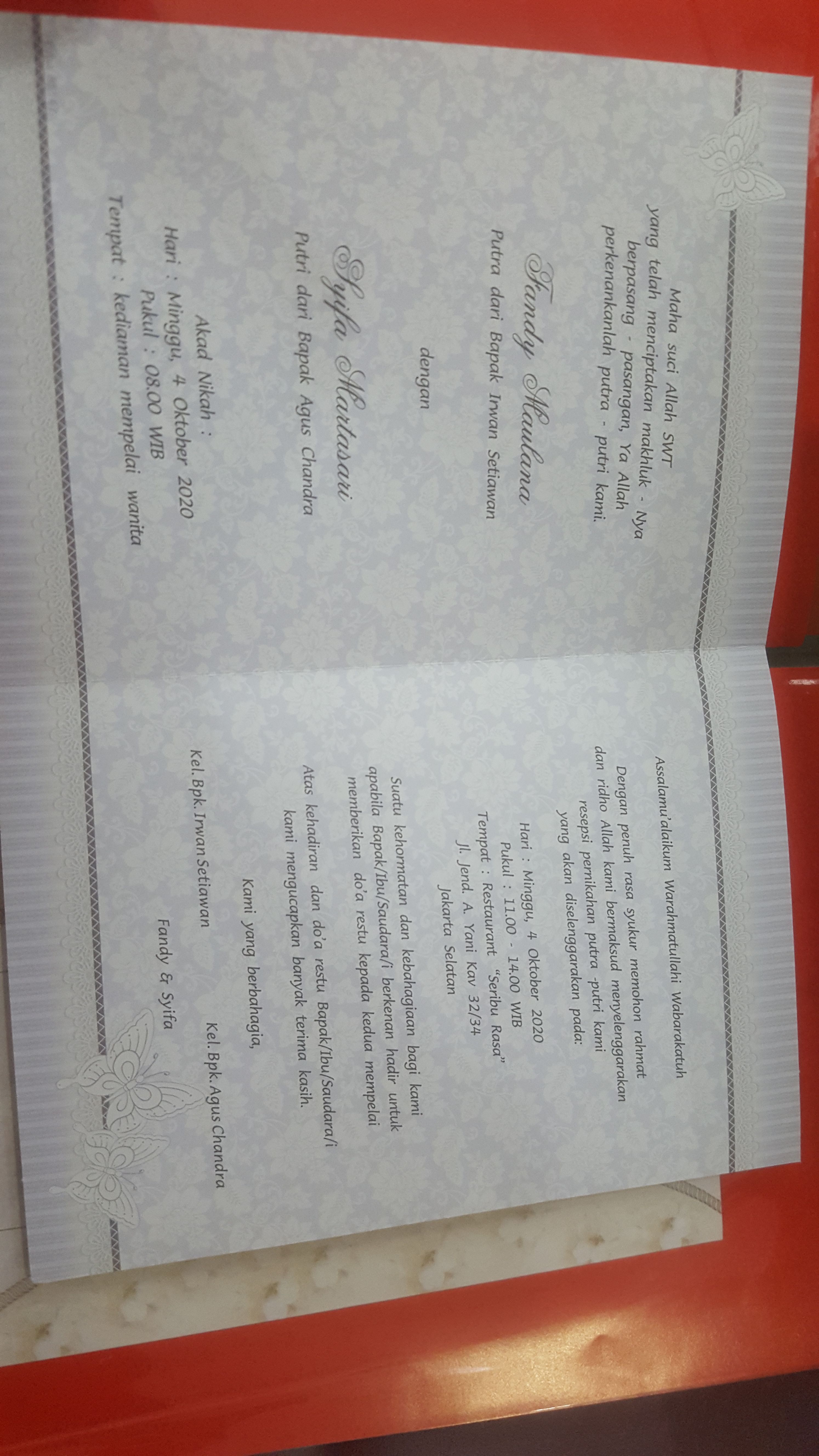 Contoh Penulisan Undangan Pernikahan - 57+ Koleksi Gambar