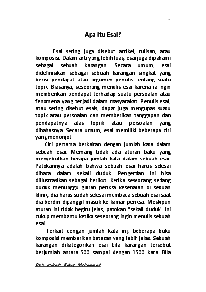 Detail Contoh Penutup Essay Nomer 48