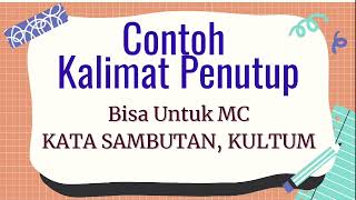 Detail Contoh Penutup Mc Nomer 51