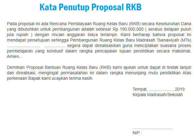 Detail Contoh Penutup Proposal Usaha Nomer 17