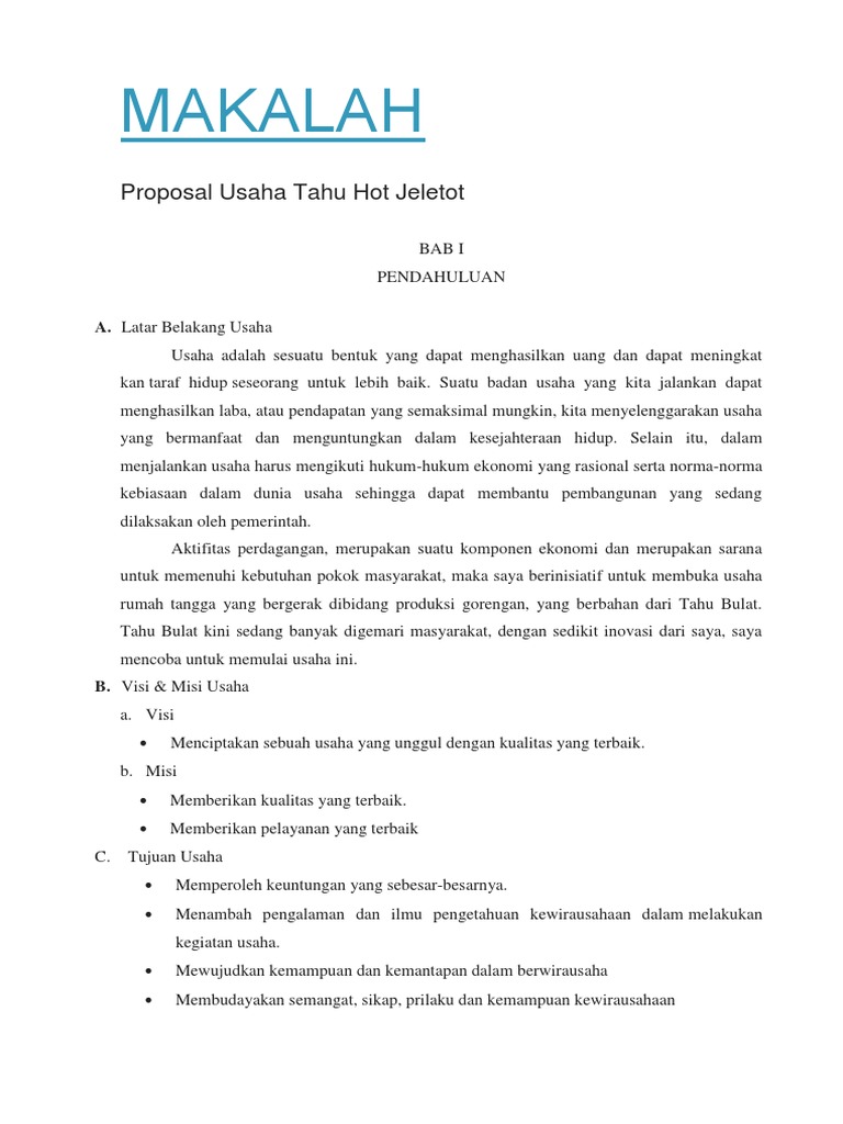 Detail Contoh Penutup Proposal Usaha Nomer 56