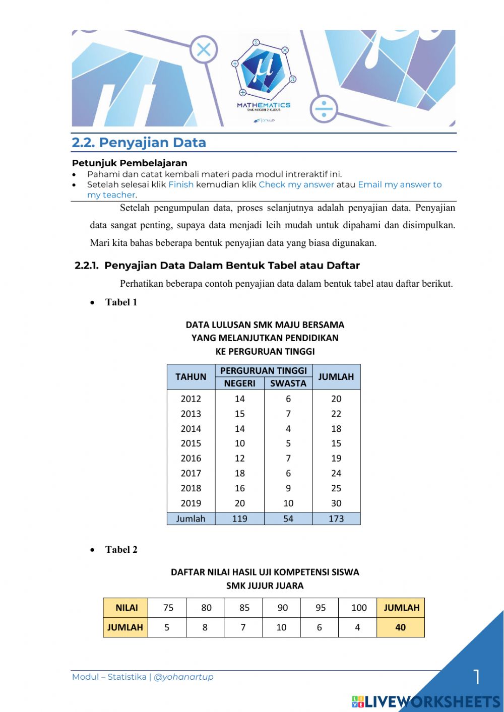 Detail Contoh Penyajian Data Nomer 15