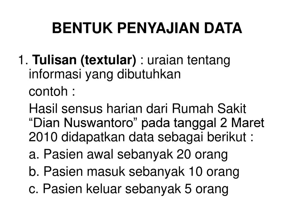 Detail Contoh Penyajian Data Nomer 48