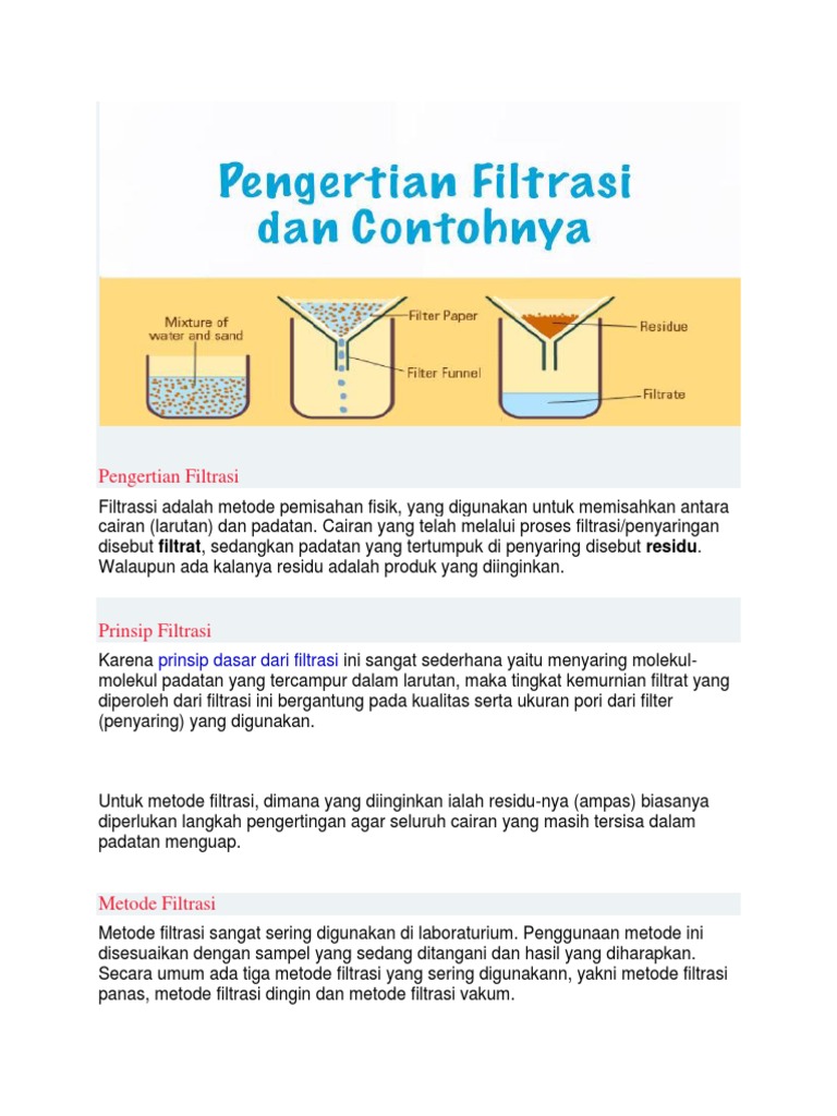 Detail Contoh Penyaringan Filtrasi Nomer 24