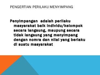 Detail Contoh Penyimpangan Kelompok Nomer 48