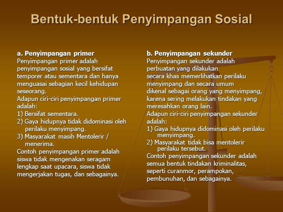 Detail Contoh Penyimpangan Primer Nomer 16